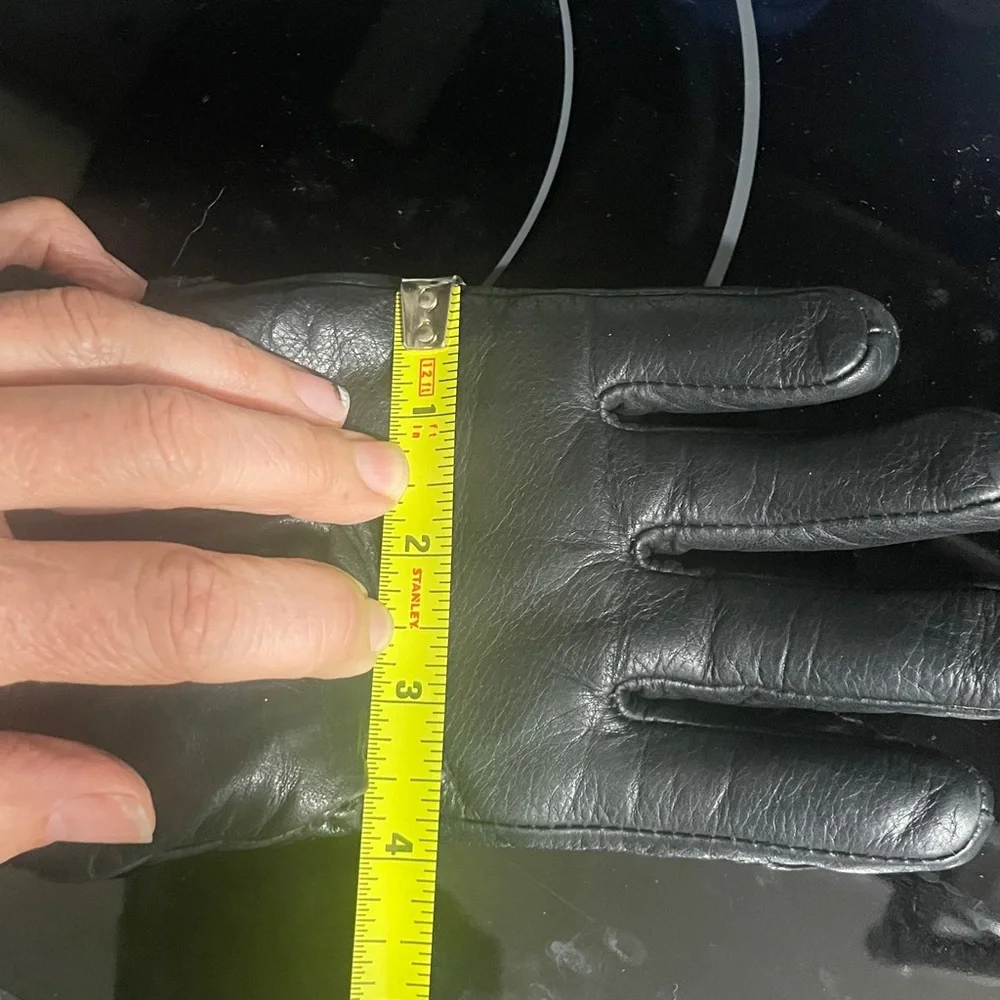 Hestra Black Cowhide Leather SZ 6 Ski Snowboarding Gloves